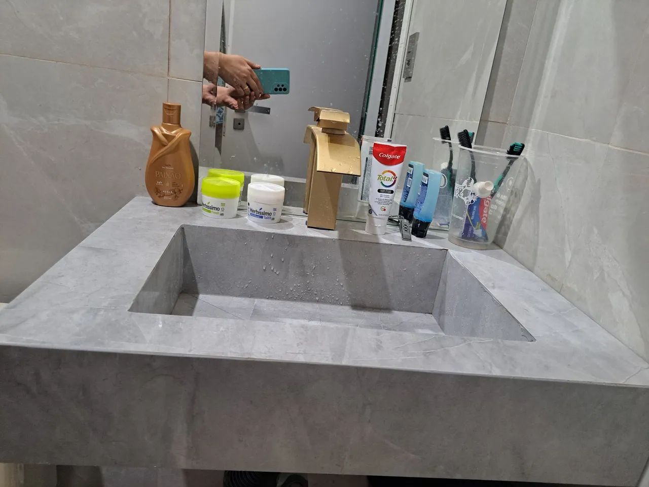 Pia porcelanato sob medida lindíssima - Foto 4