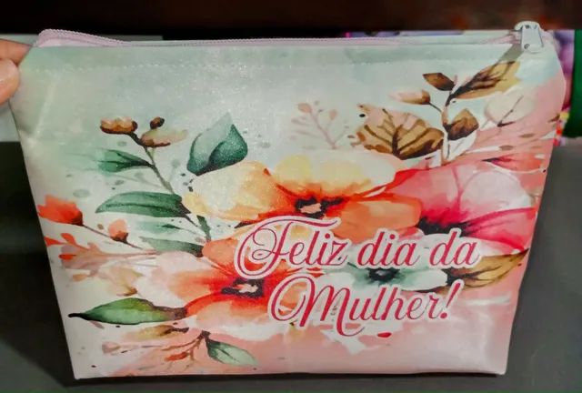 Nécessaire trapézio grande brinde dia das mães  - Foto 5