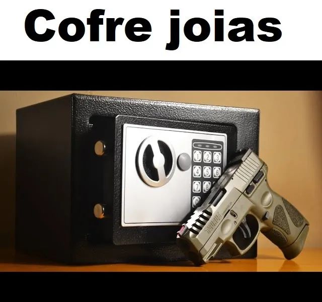 Cofre Eletronico Digital Para Armas Exercito Com Teclado e chaves