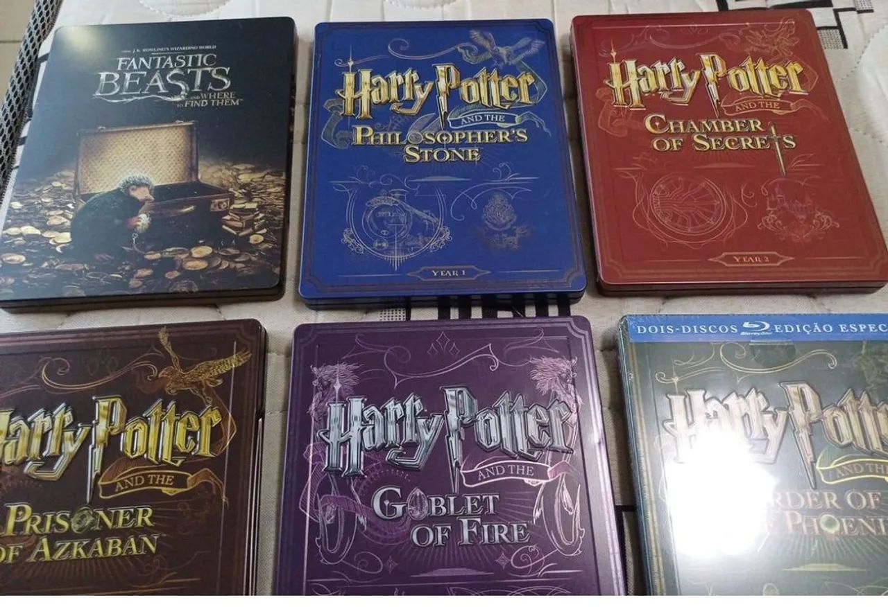 coleção steelbook bluray harry potter/ mundo mágico - Foto 2