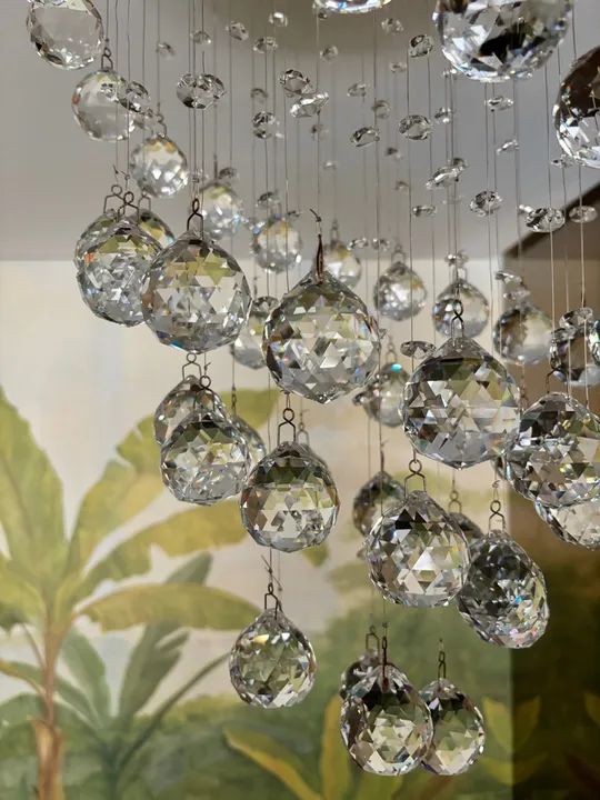 Lustre moderno de cristal