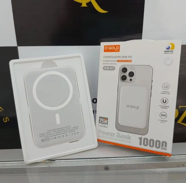 Magsafe Carregador por indução Iphone 10.000 mAh - ENTREGA A DOMICÍLIO 