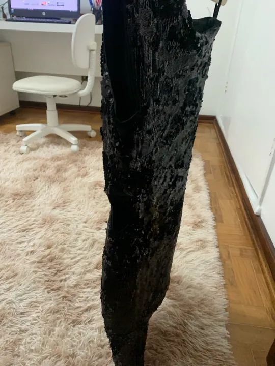 Vestido Preto de Paet ê - Foto 2