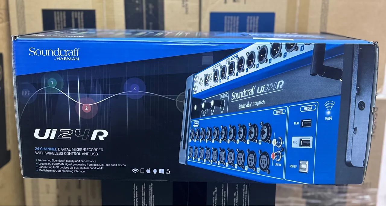 Mesa de som digital Ui24r soundcraft