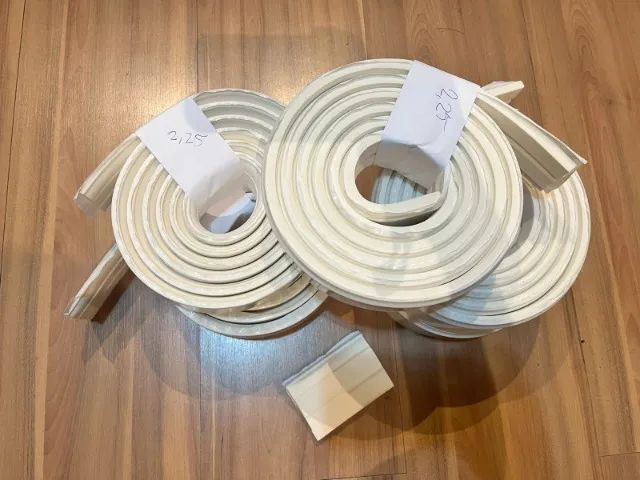 Rodapé de Eva  7,25 metros x 6cm altura (5 rolos de 2,25 metros cada) - Foto 5