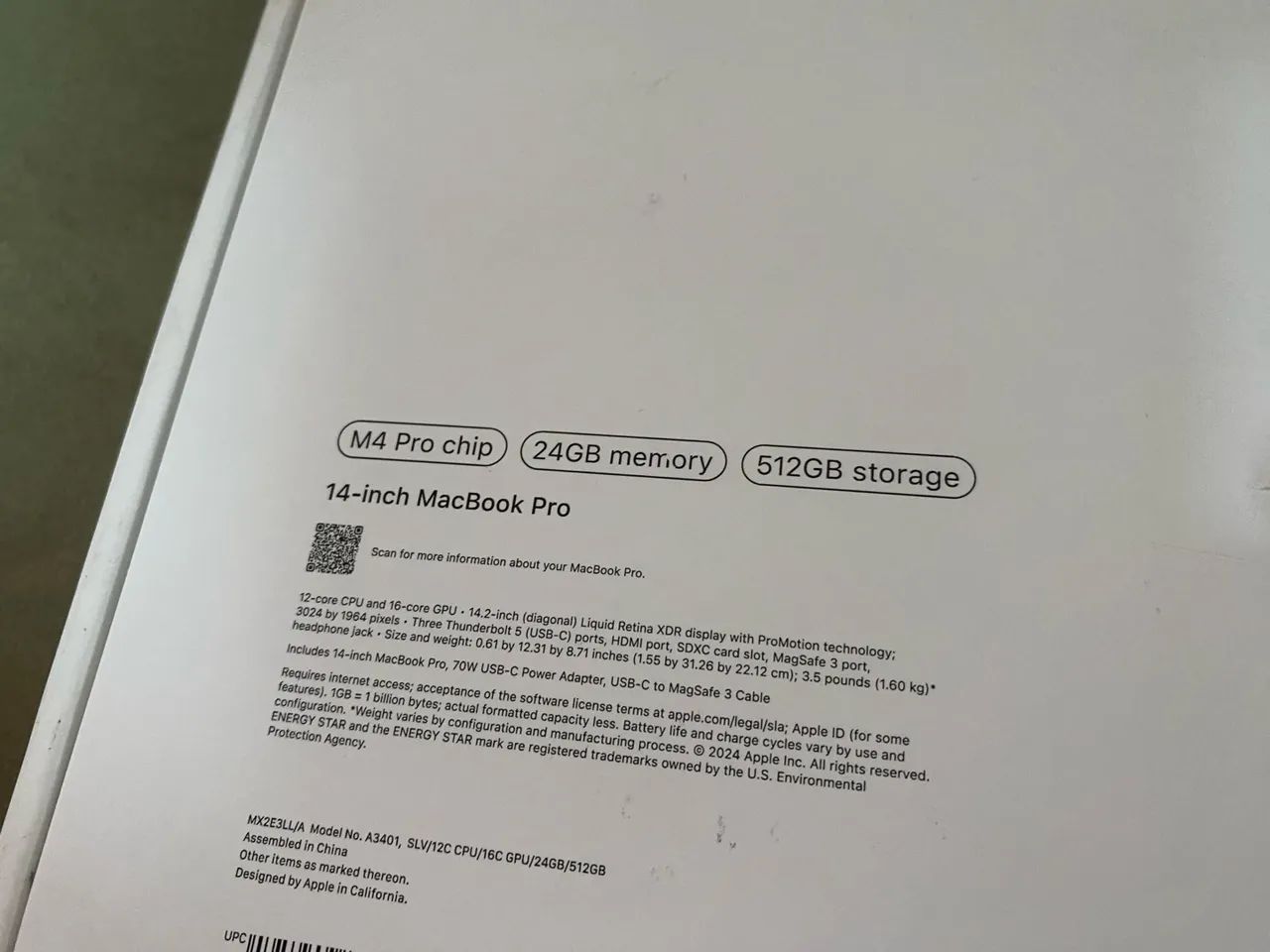 MacBook Pro 14.2 polegadas M4Pro - Foto 2