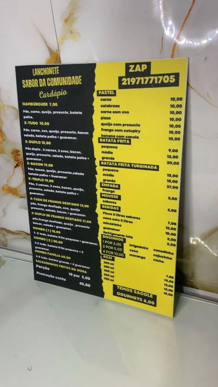 Cardápio Anti-risco - Anti-desbotamento em Pvc - Foto 5