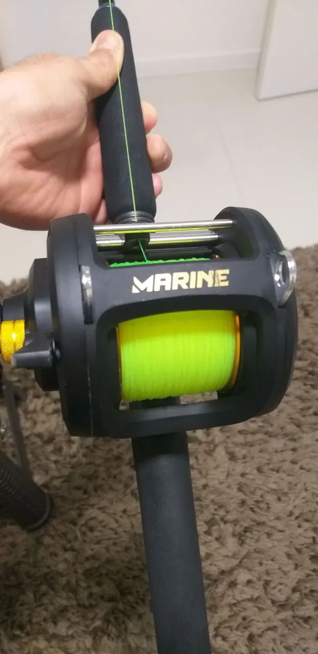 Vara e carretilha marine sports ex 60 - Foto 4