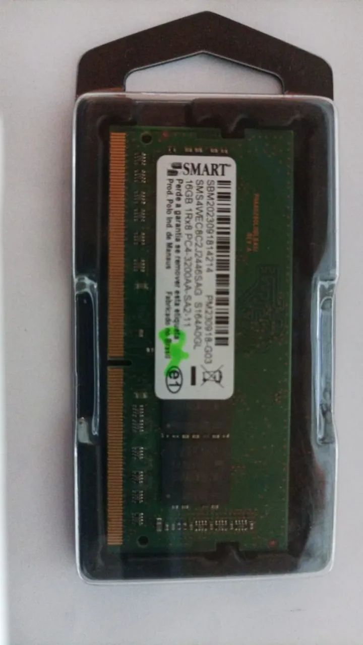 Memória RAM Smart Not 16gb ddr4 3200 Mhz (novo) atendimento diferenciado