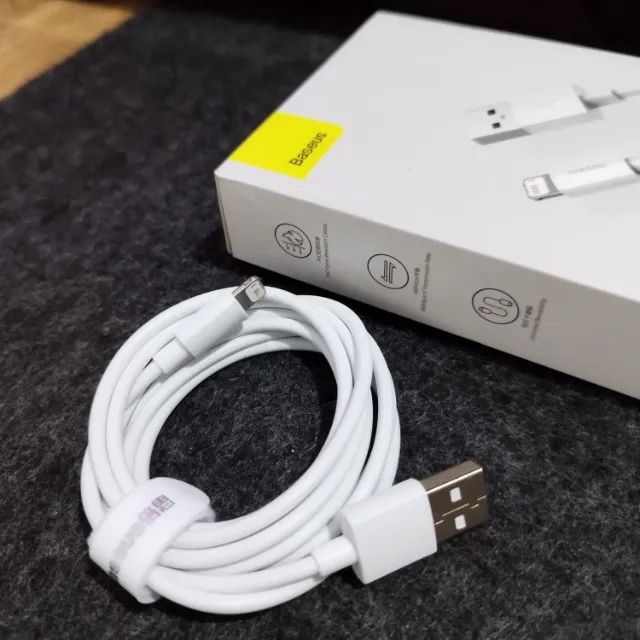 Cabo Para iPhone Baseus Usb Lightning Turbo 2.4a Baseus - Foto 3