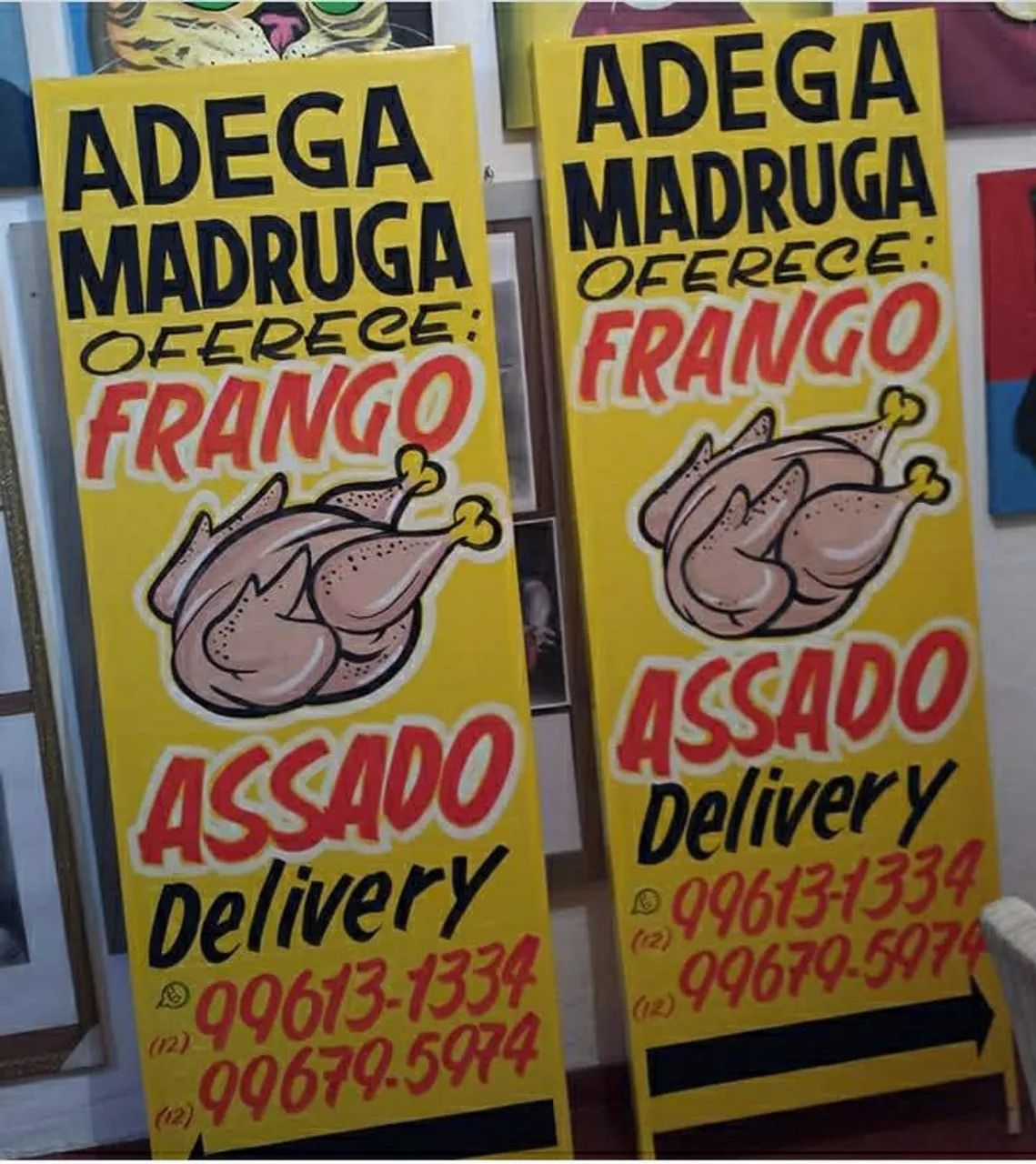 Placas,faixas,cavaletes..para divulgação do seu comércio. Zap *