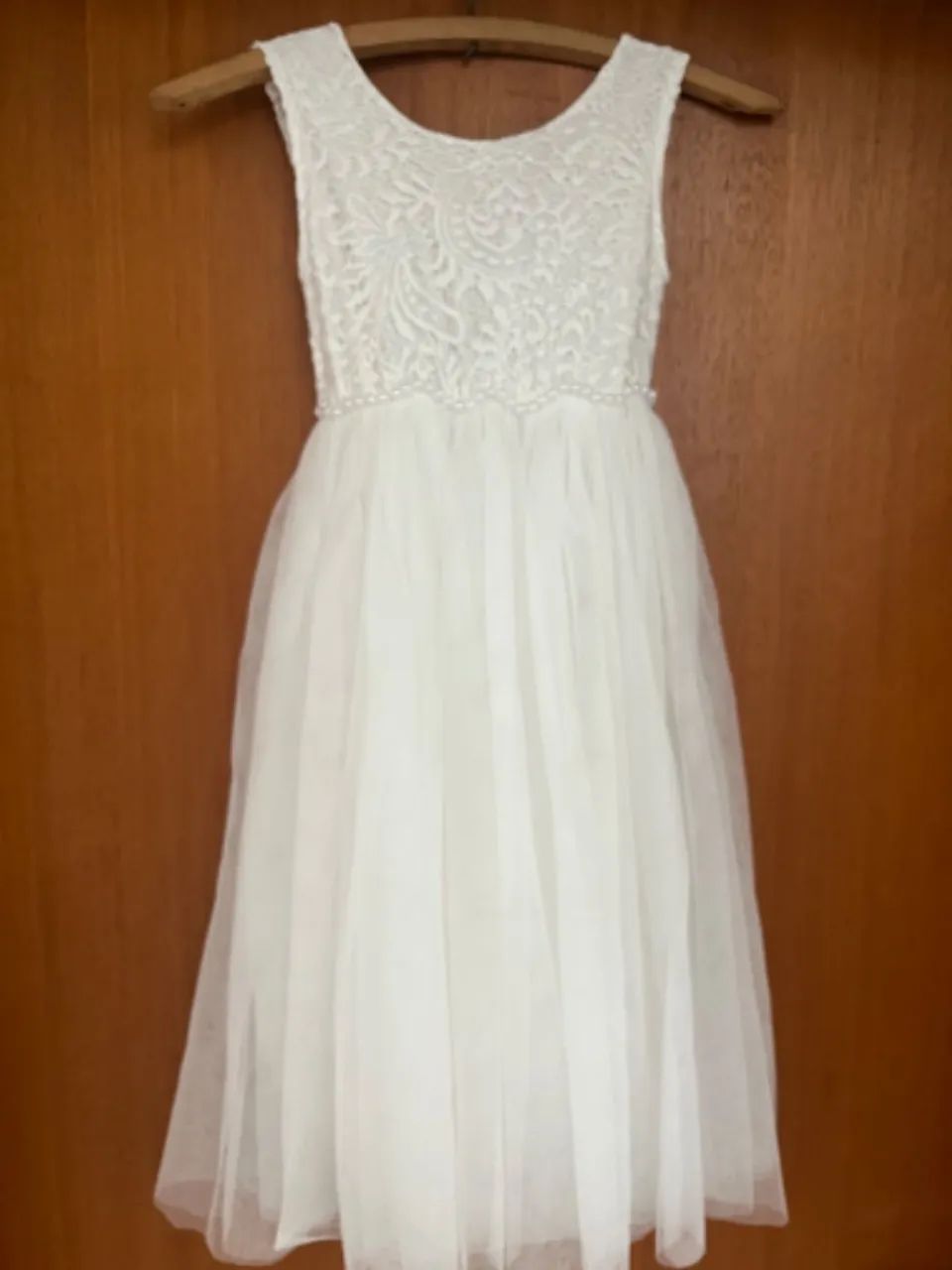 Vestido daminha em tule