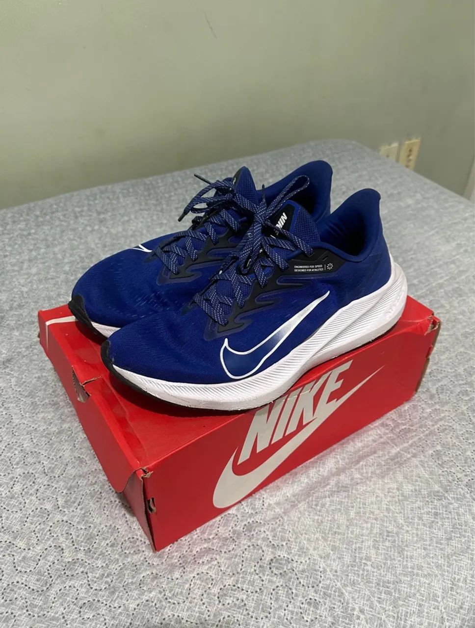 Tênis Nike Masculino Azul Air Zoom Winflo 43!