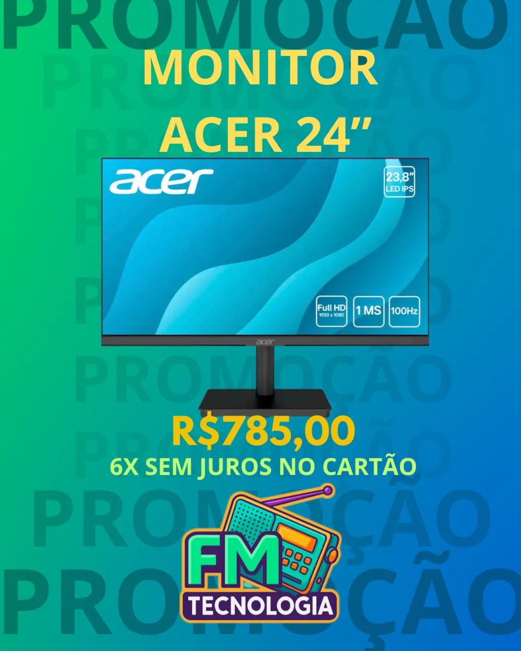 Monitor ACER 24 | NOVO 