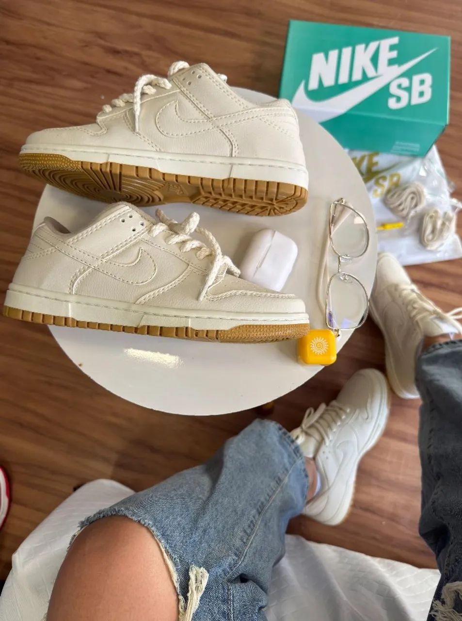 Tênis Nike Dunk Low Off-White Primeira linha Premium Novo do 34 ao 39 - Foto 2