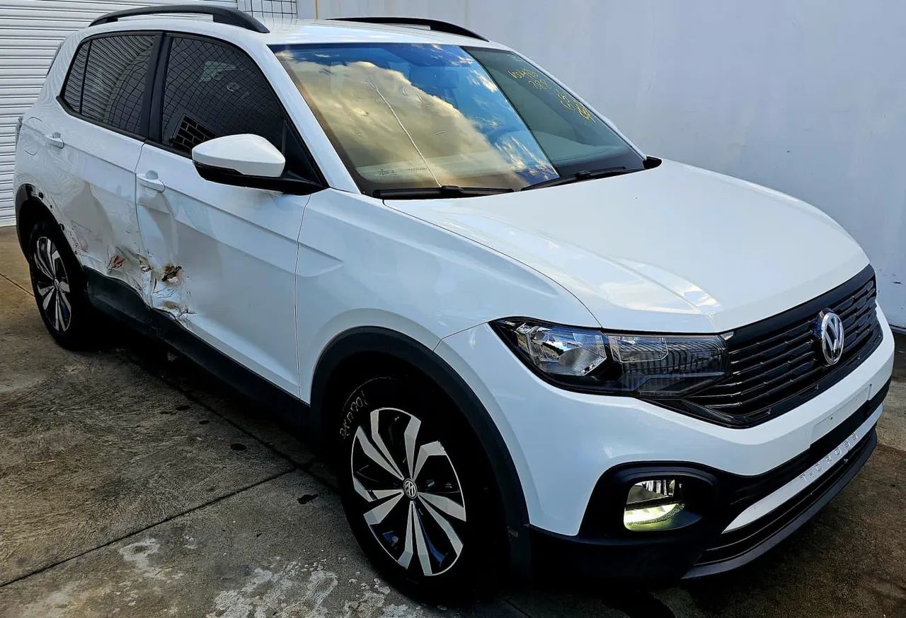 Sucata Volkswagen T-Cross 1.0 TSI 2021 Aut Motor Cambio Suspensão Airbag Capo Parachoque - Foto 2