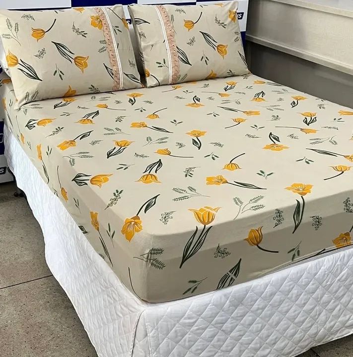 Jogo de Cama Casal Floral Rosa - Foto 4