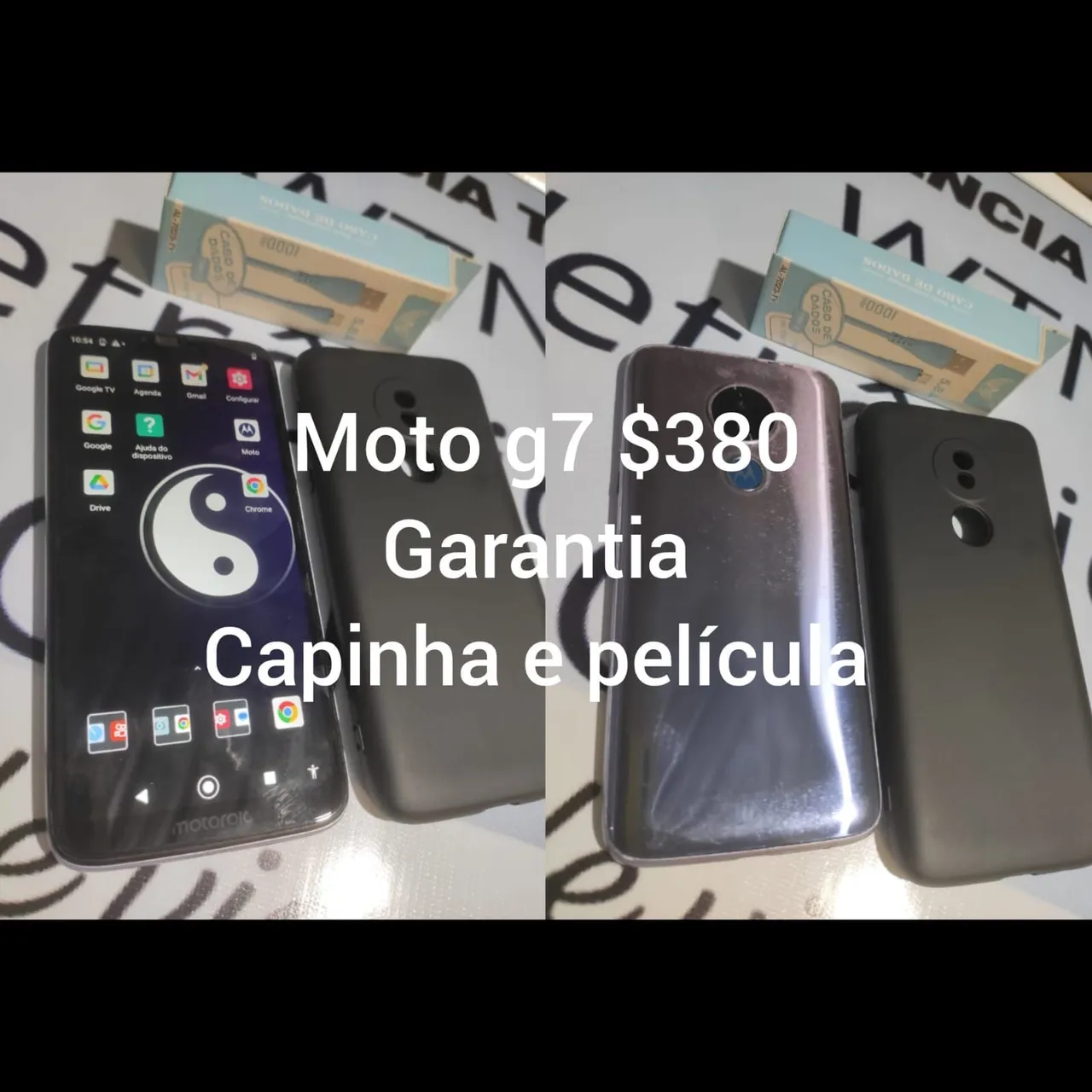 Vendo ,esse motoG7,em perfeito estado acompanha capinha película,e cabo de carregamento