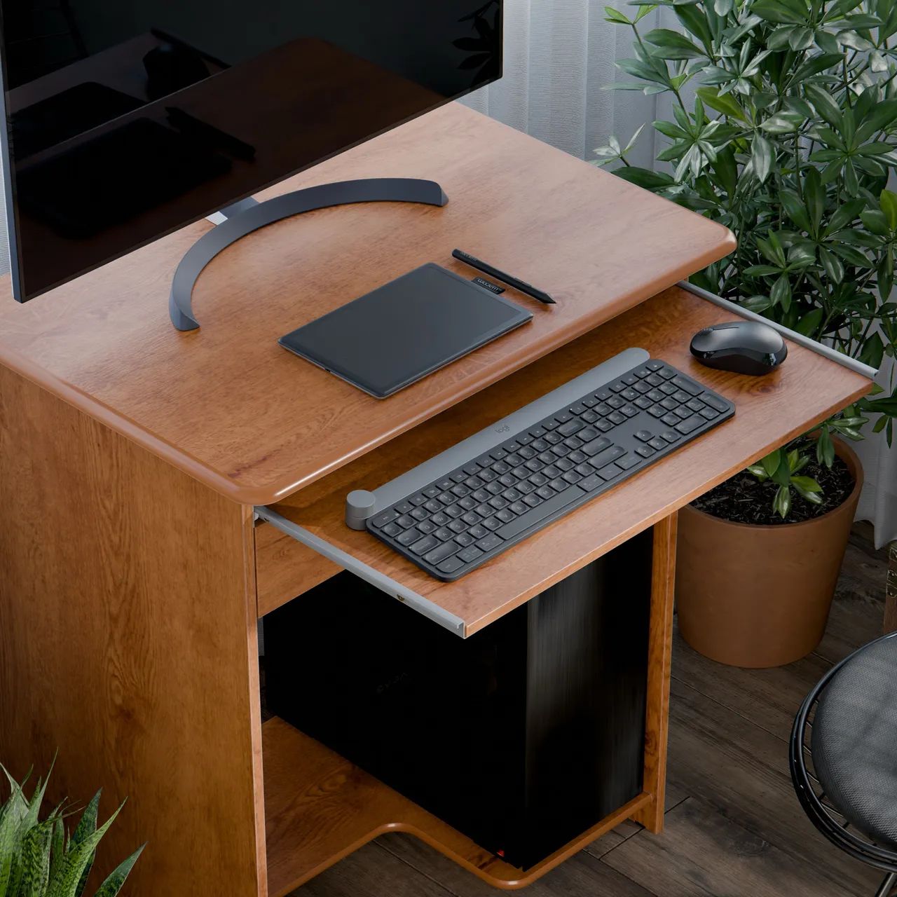 Mesa de Computador com Gaveta Novo - Foto 4