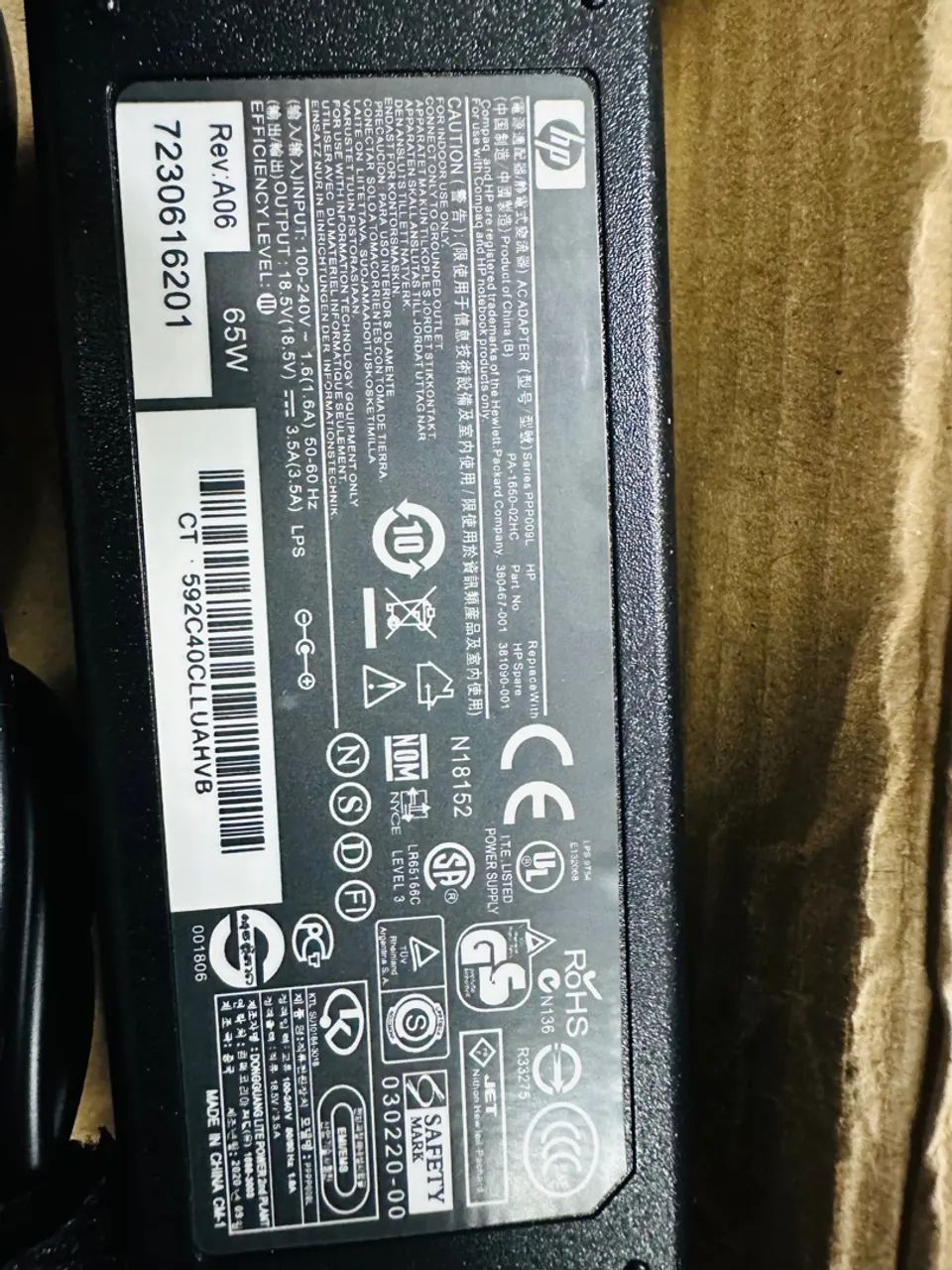 Notebook Carregador HP DV2000 18,5V 3.5A 65W - Foto 2