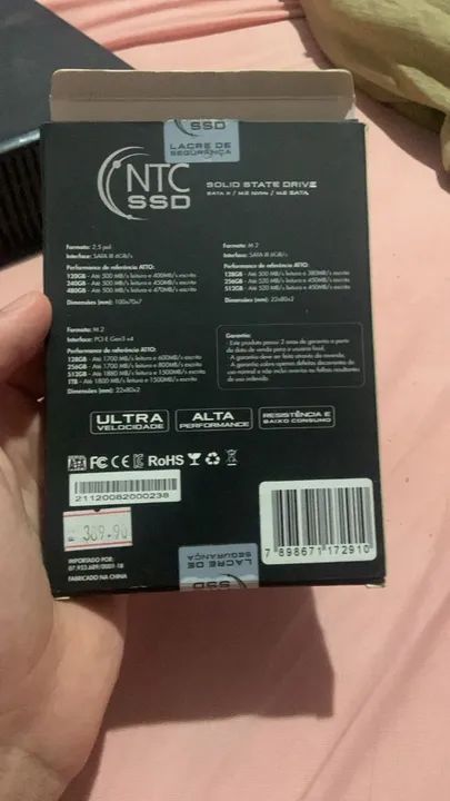 vendo ssd lexar 480gb, e ssd ntc 240gb - Foto 4