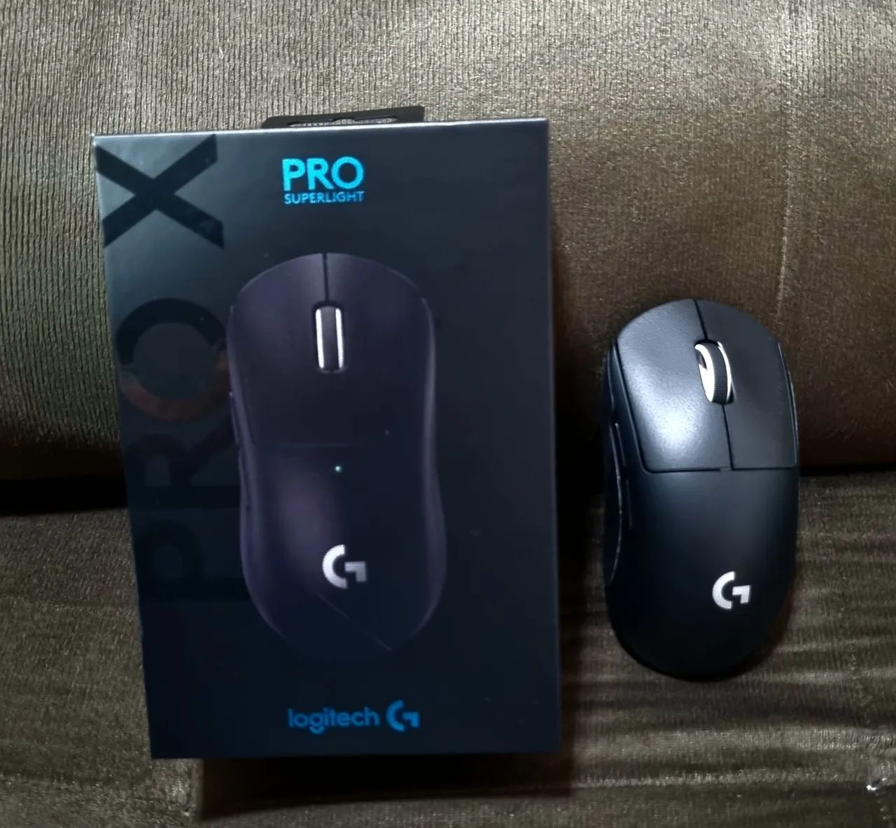 Mouse Logitech G Pro X Superlight com Feet Tiger Ice