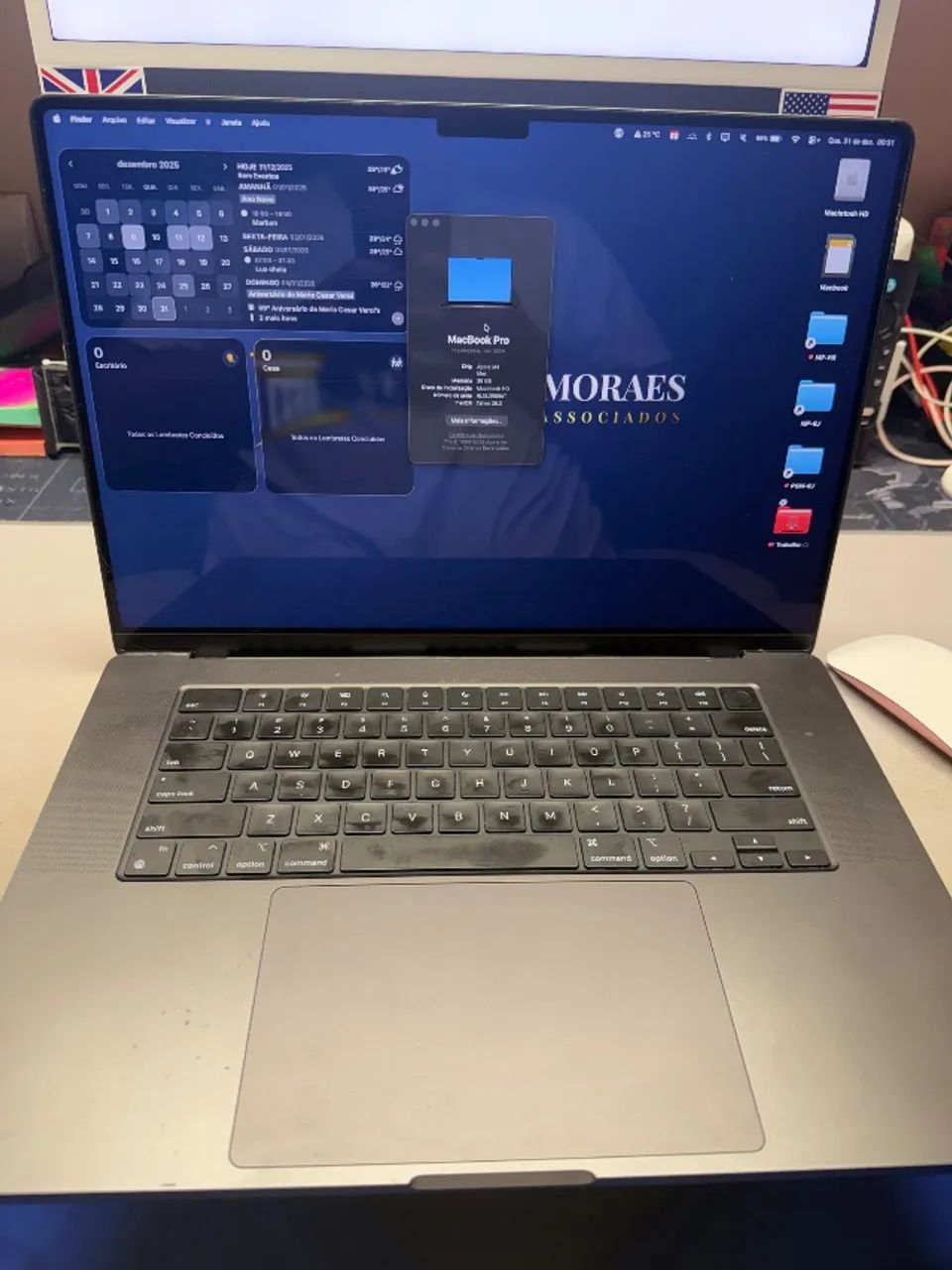 MacBook Pro Max M4, 36 GB, 1 Tera de Memoria, Garantia Apple até Março - Foto 2