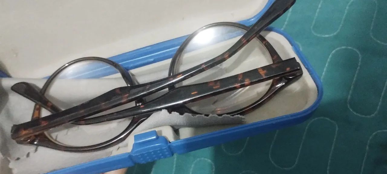 Armação Óculos sem grau unissex camuflado marrom  - Foto 2