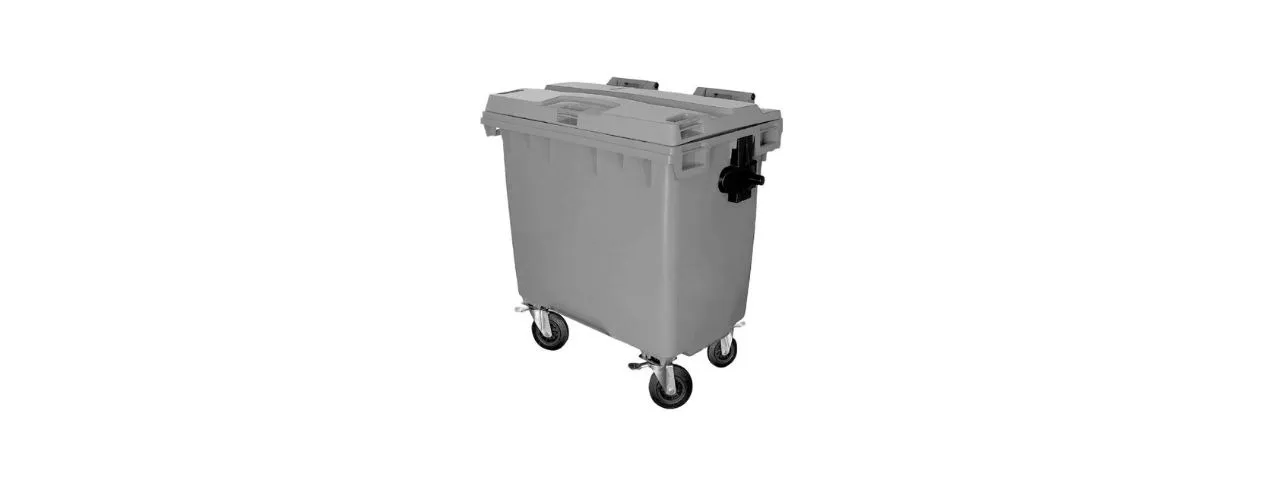 Contentor de Lixo 660 Litros Belosch Cinza - Ideal para Condomínios e Empresas (NOVO)