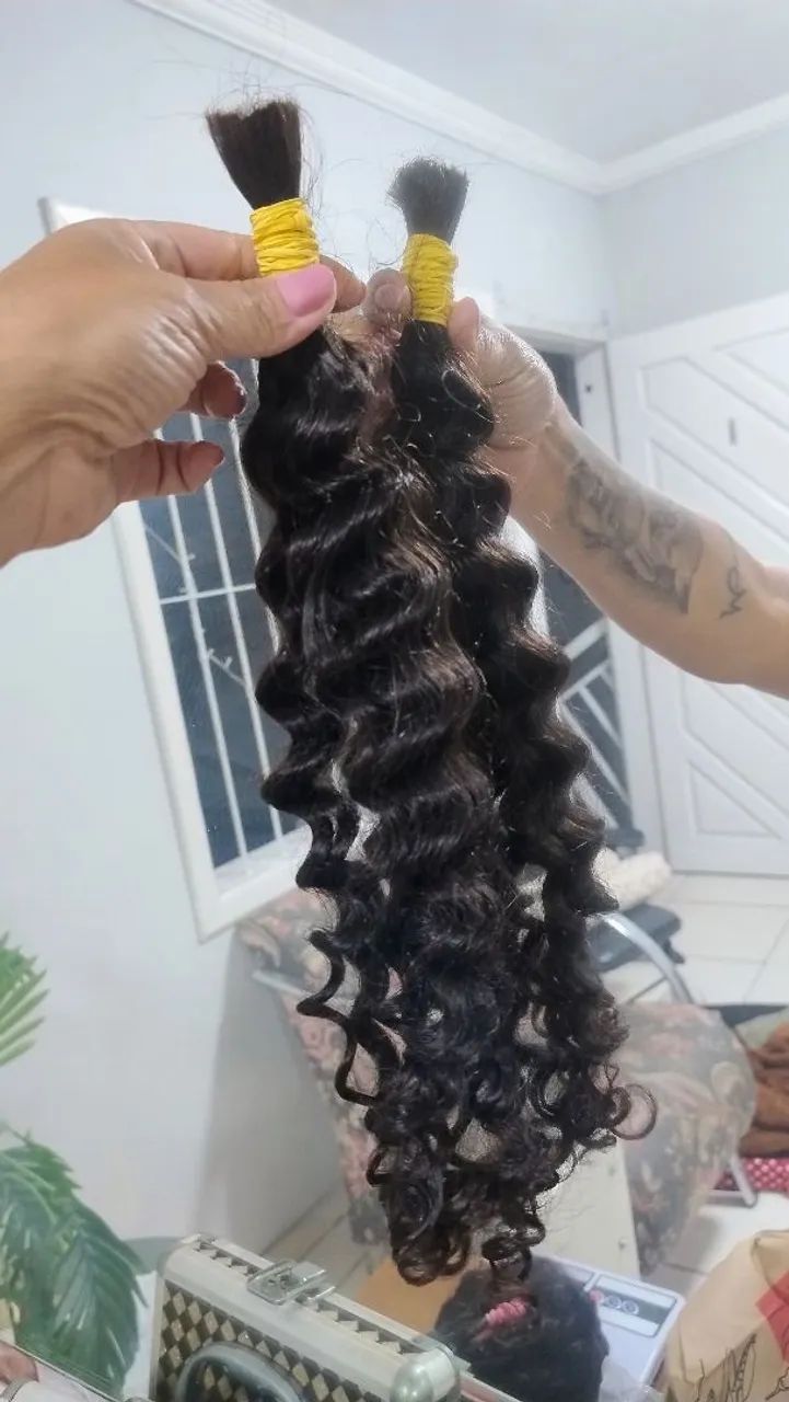 Mega Hair Cabelo Humano - 2 Mechas - Ondulado