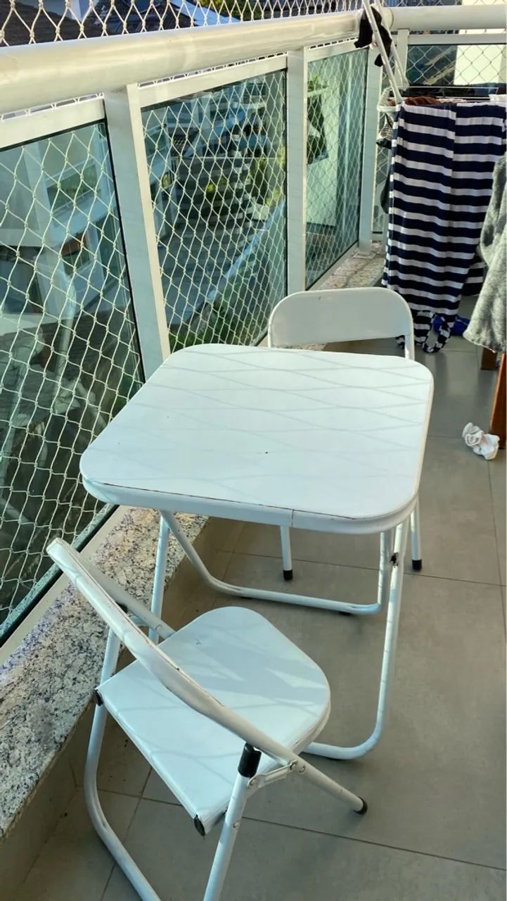 Conjunto Mesa e Cadeiras Infantil - Branco - Foto 4