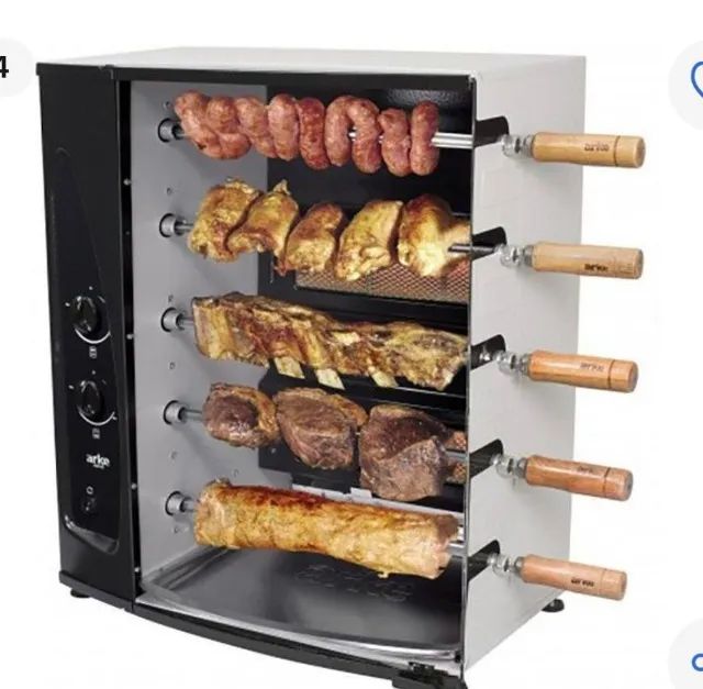 Churrasqueira Assador a Gas GLP, Rotativo ARKE 5 espetos. - Foto 2