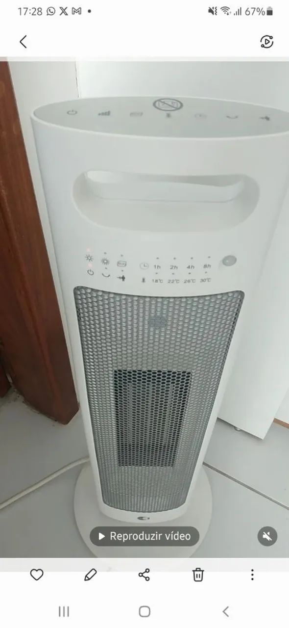 Aquecedor com controle 1500W 127V Sensor Equation