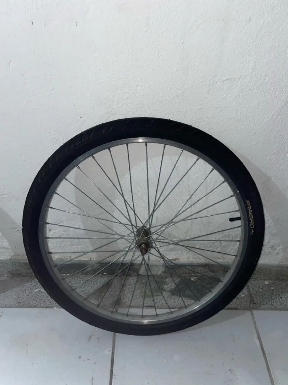 Aro 26 dianteiro com Pneu praieiro bike bicicleta 