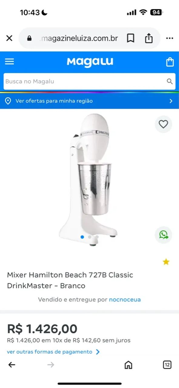 Liquidificador / Mixer  Hamilton Beach Drinkmixer - Foto 4