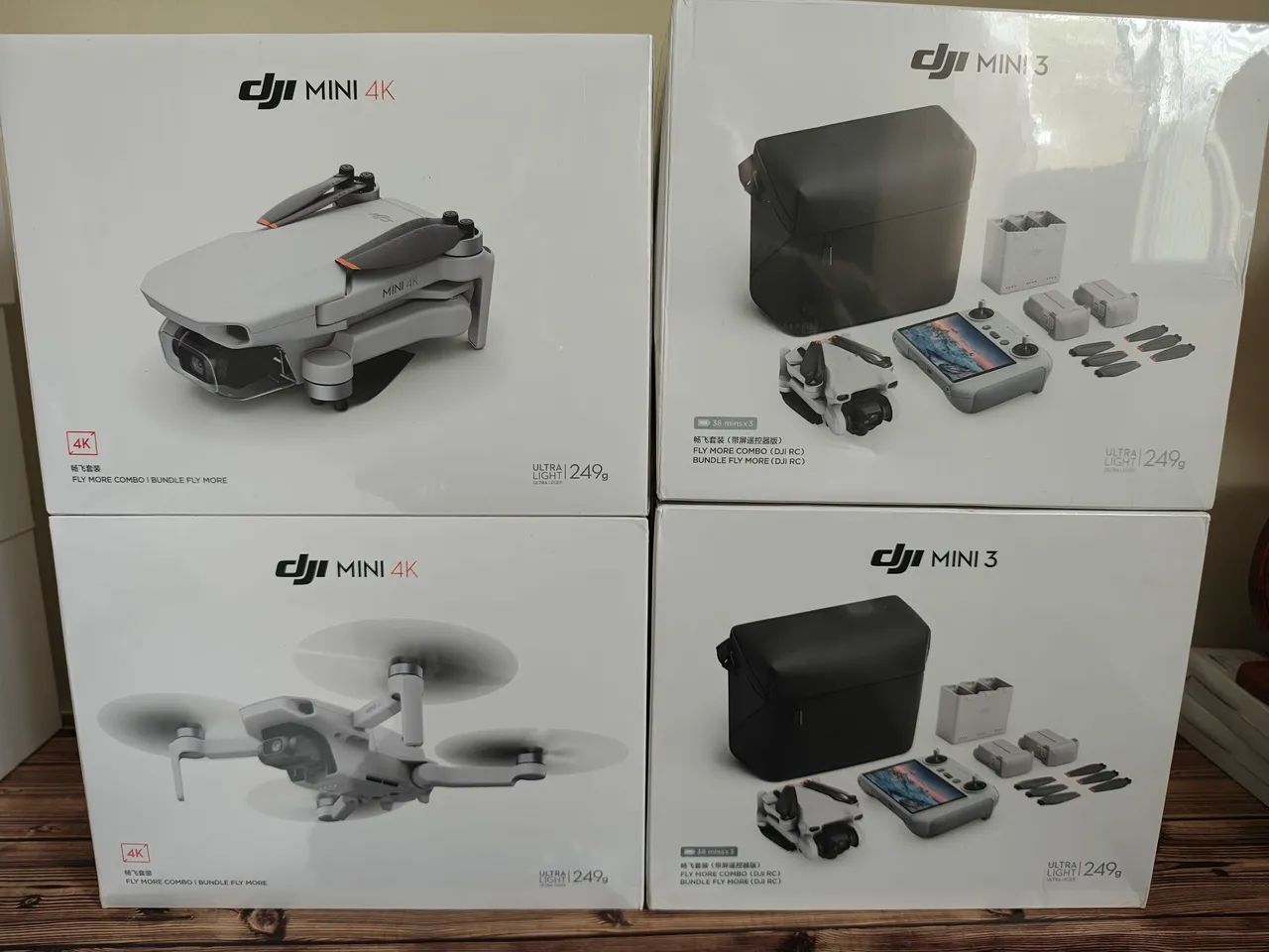 Drones DJI novos e lacrados (MINI 3 e MINI 4K)