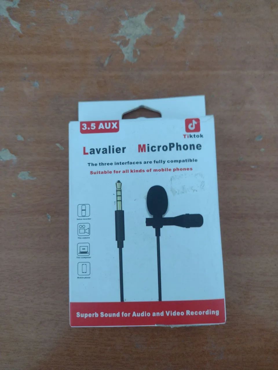 Microfone de Lapela para Celular TikTok