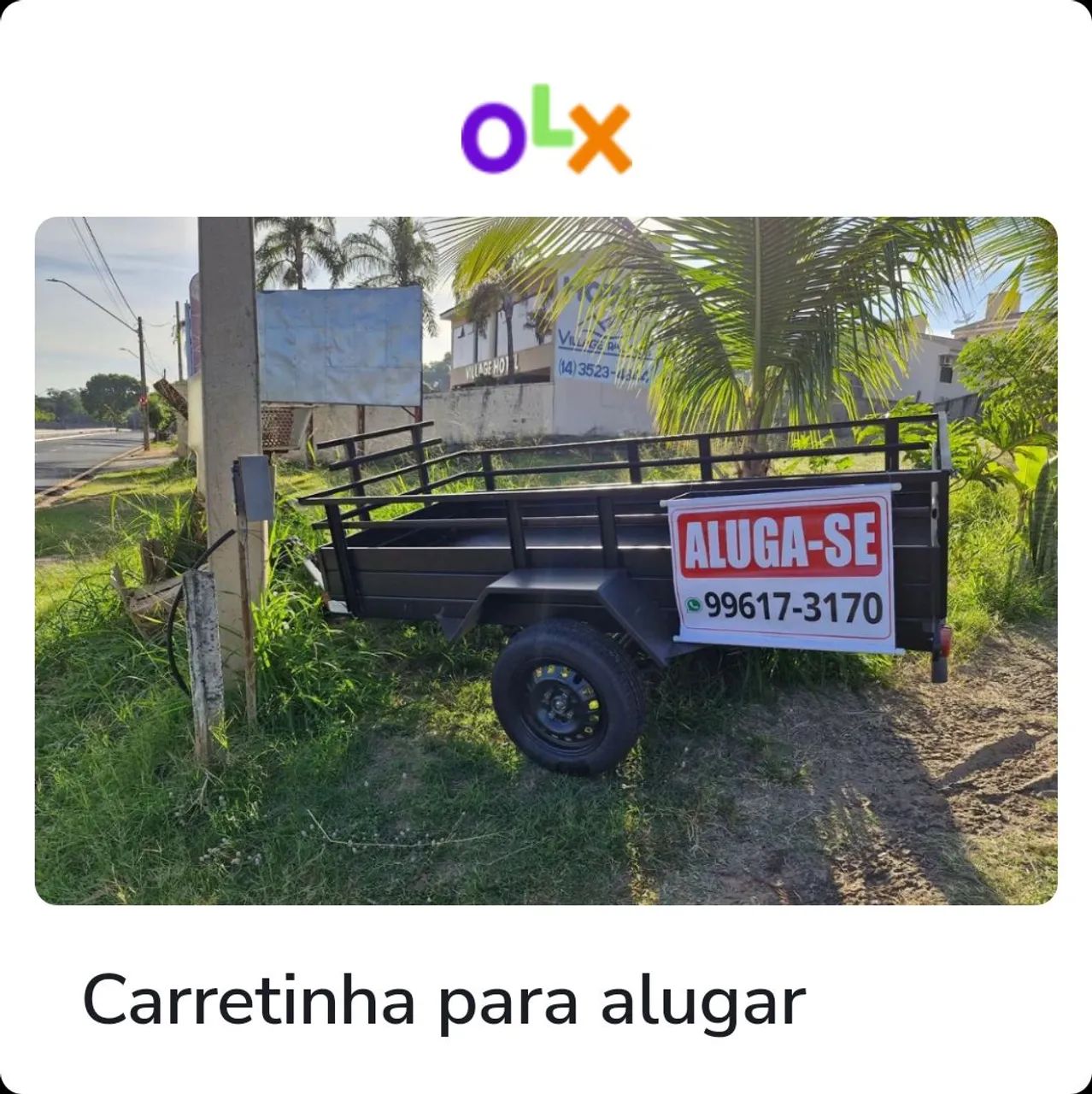 Aluguel de carretinhas 