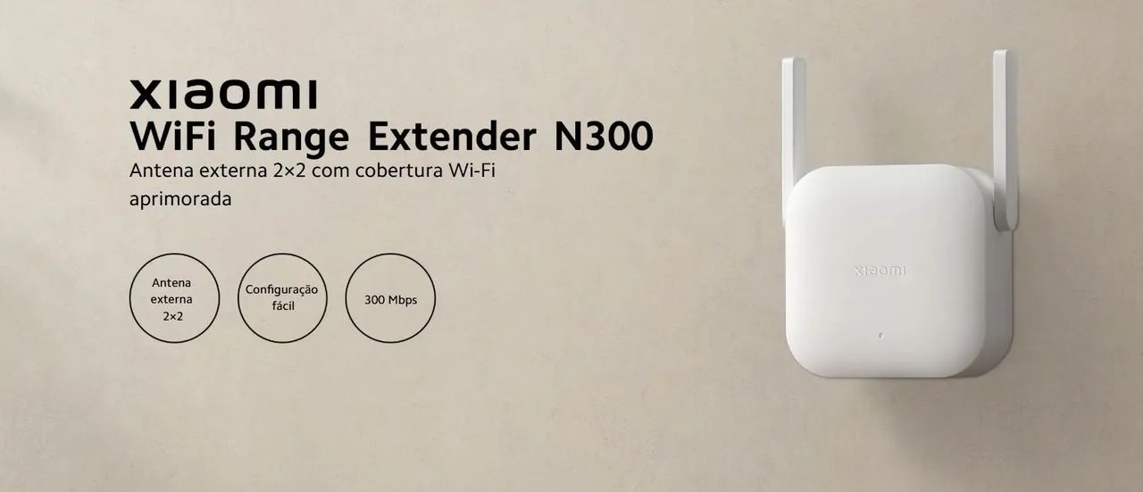 Extensor de Alcance Wi-fi Xiaomi N300 Lacrado  - Foto 4