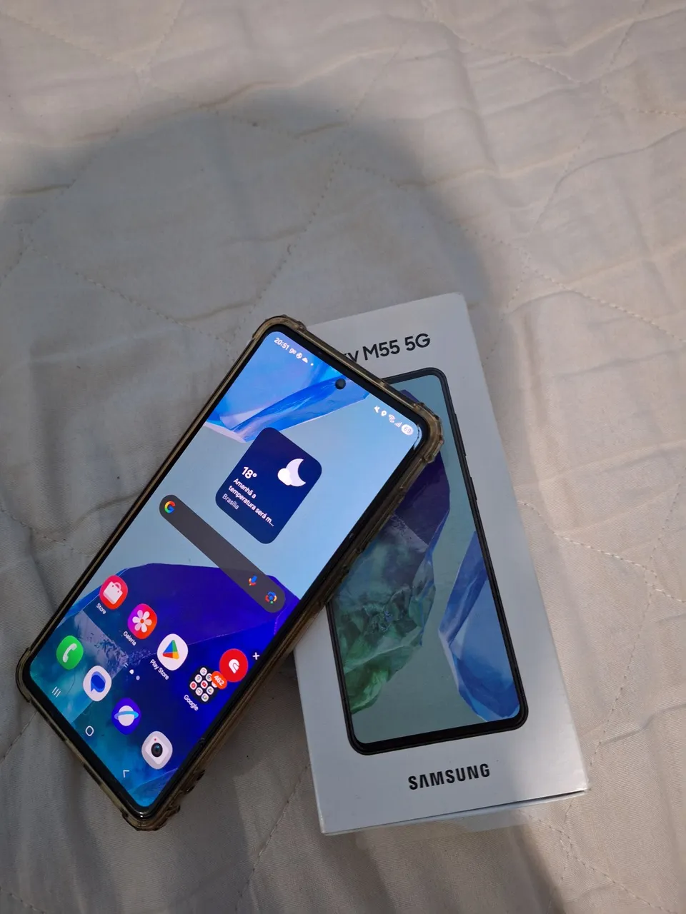 Vendo Samsung galaxy M55 256g novo