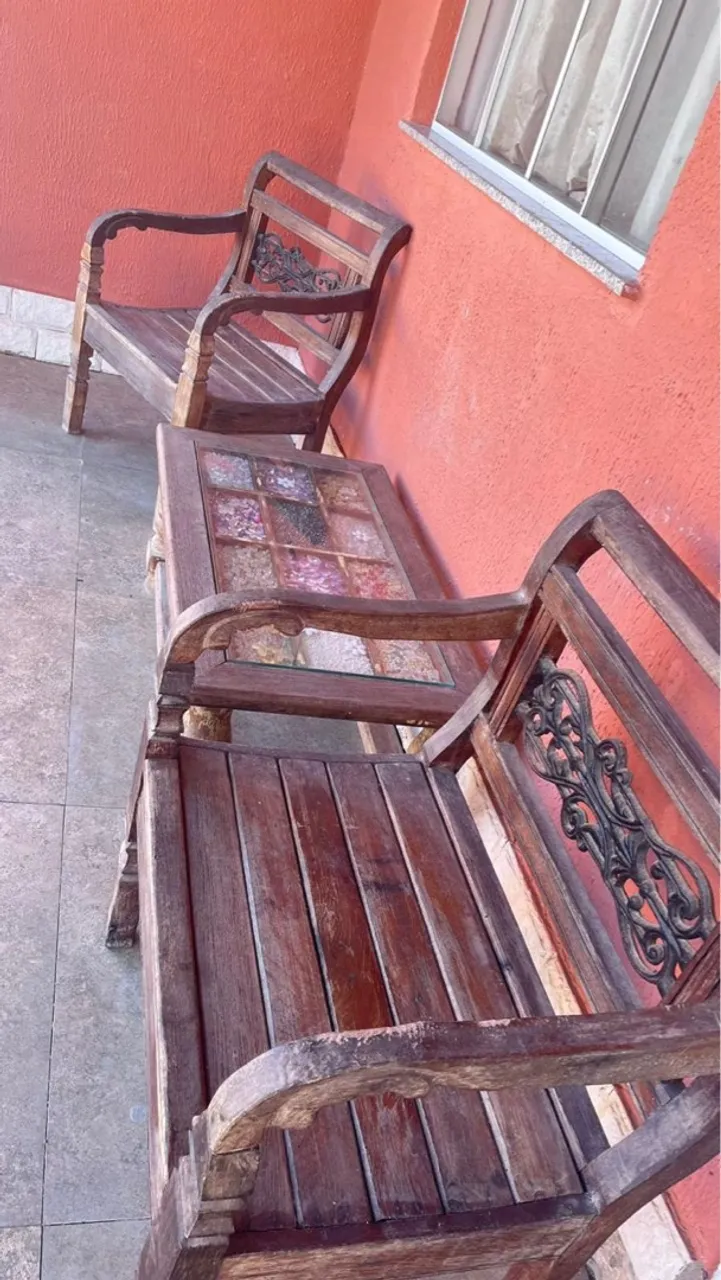 Conjunto de móveis para área externa