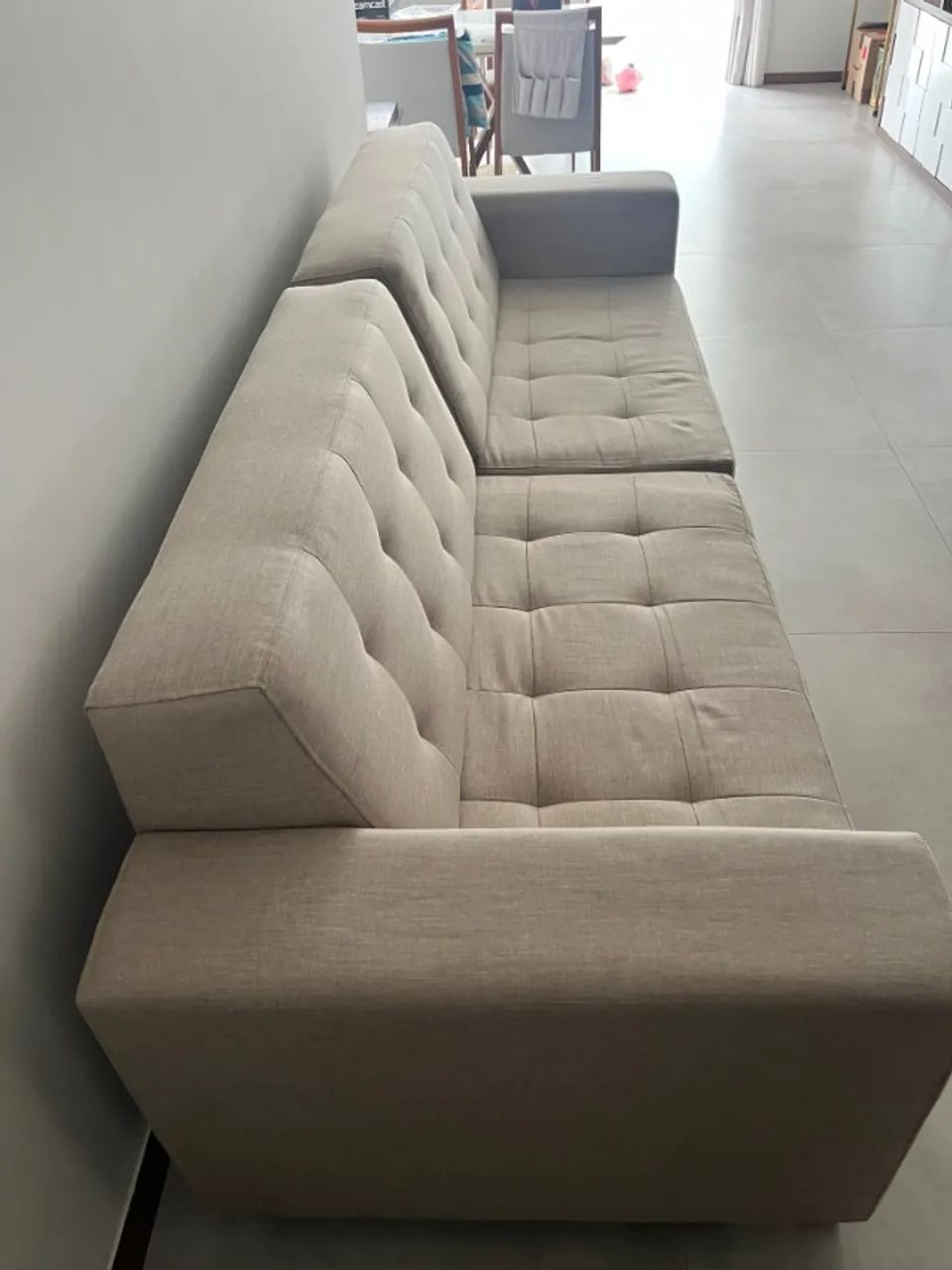 Sofa linho 4 lugares 2,80 x 0,90  - Foto 4