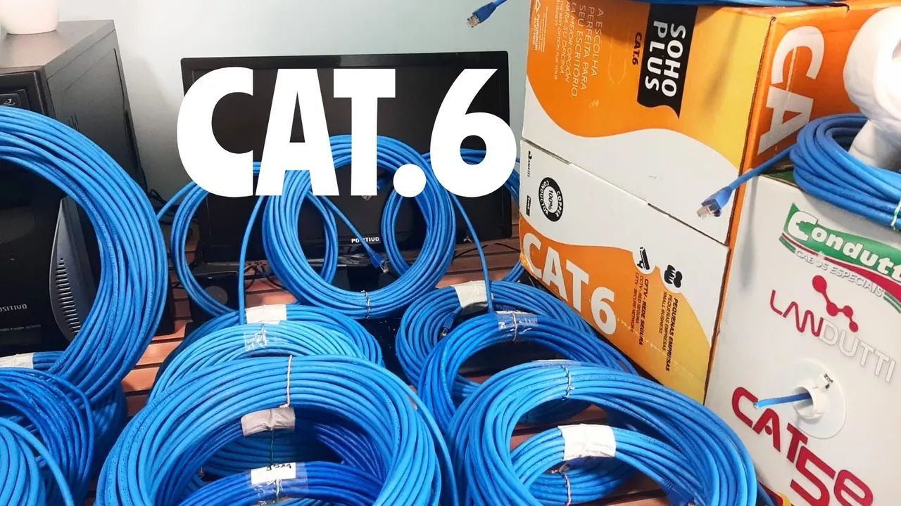 CABO DE REDE CAT6/CAT5E 100% COBRE 5,10,15,20,25,30,35,40,45,50 METROS  - ENTREGA GRÁTIS 