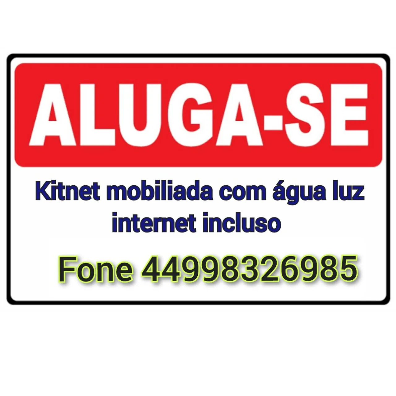 Kitnets mobiliada em Paranavaí 