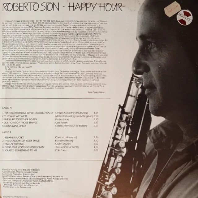 disco de vinil LP Roberto Sion - Happy Hour - Foto 3