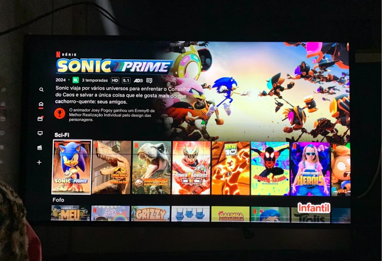 Smart TV - Samsung 48 polegadas apenas com uma linha como mostra nas fotos 