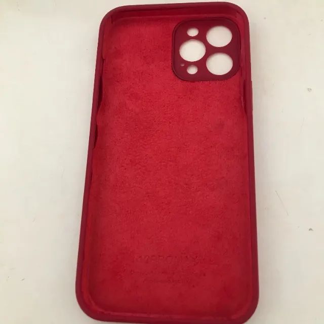 Capinha Case Vermelha Iphone 12 Pro Max - Lisa - Foto 3