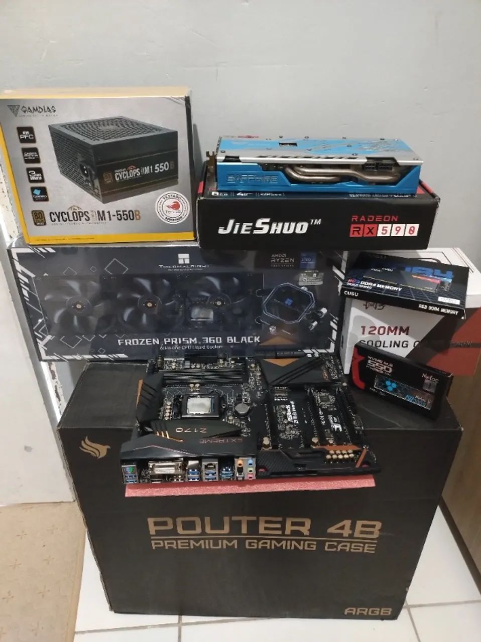 Kit Placa mãe Asrock Z170 Extreme6 + i7 6700k (monto PC completo