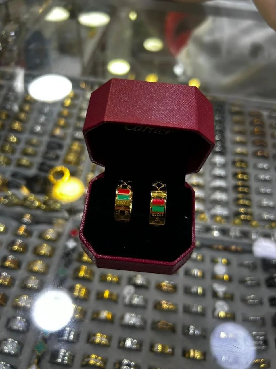 Anel Aliança gucci 12 milésimos de ouro 18k  - Foto 5