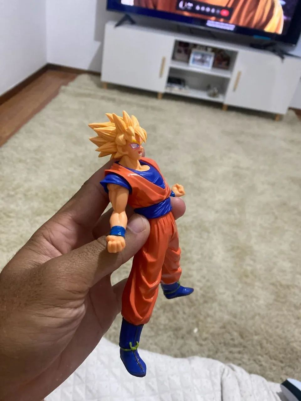 Boneco Goku super Sayajin Dragon ball Novo TAG vegeta freeza Naruto cavaleiros do zodiaco  - Foto 4